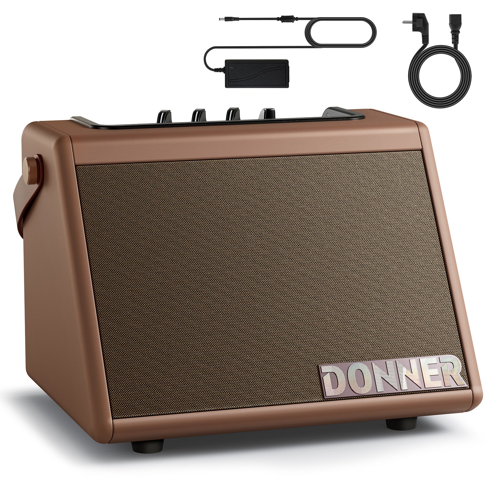 Donner DDA-20 Mini Electronic Drum Amplifier-Brown##