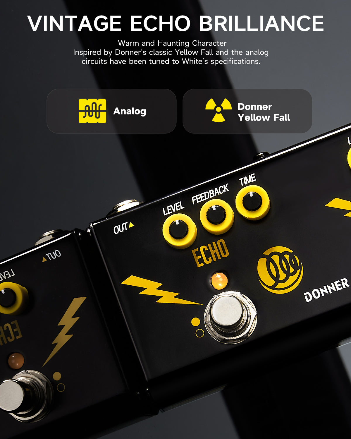 Triple Threat 3-in-1 Analog Multi-Effects Pedal Donner X