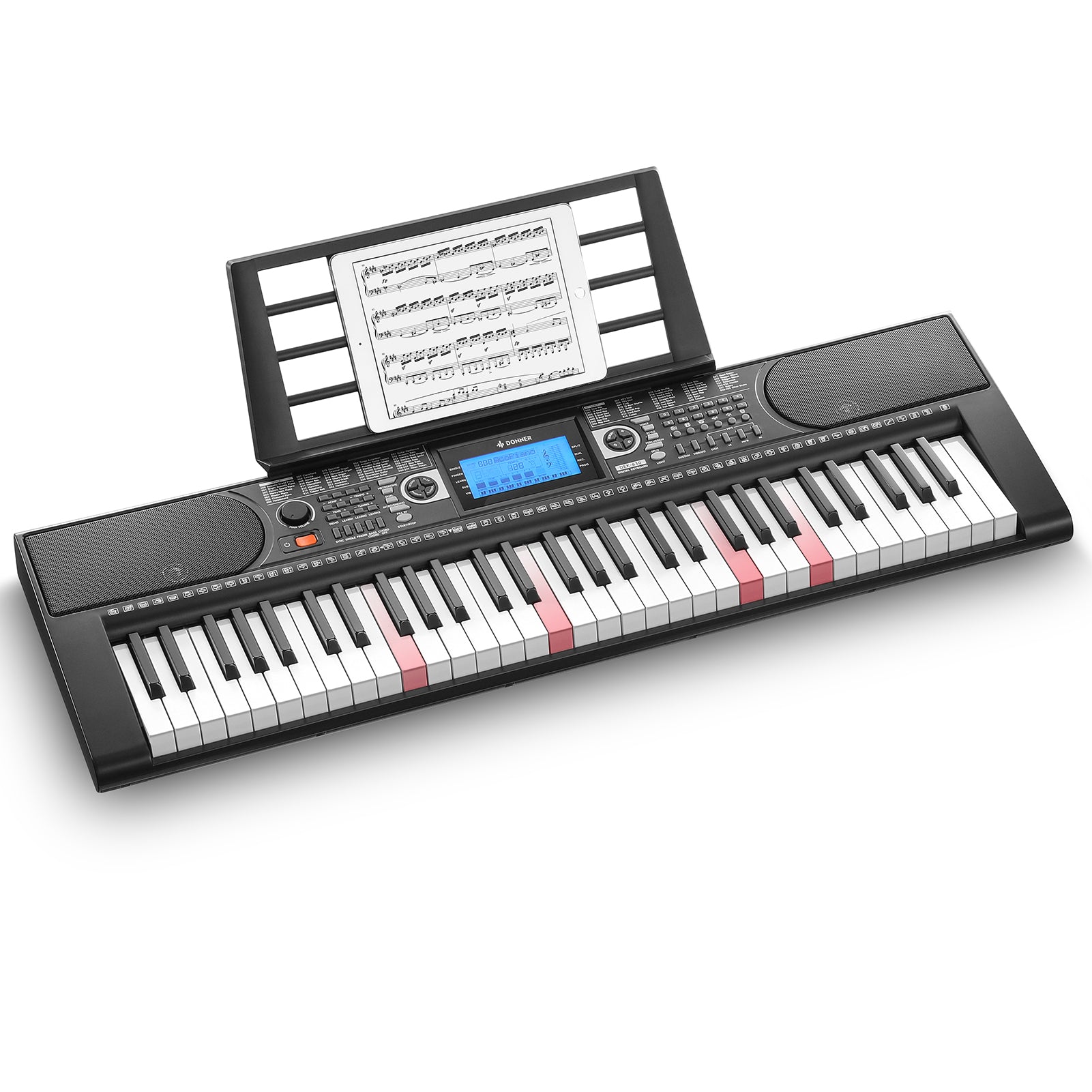 Donner DEK-630 61-Key Lighted Electronic Keyboard