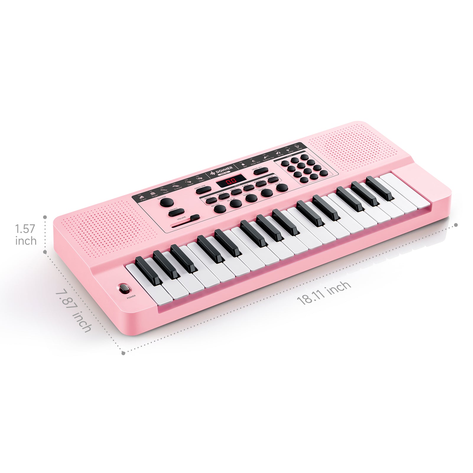 Donner DEK-32 32 keys Electronic Keyboard-Pink##