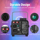 Donner DFM-400 500W 13-Color Fog Machine w/ Remote Control RGB LED Light Strobe Effect Smoke Machine Portable for Halloween Party Christmas Wedding