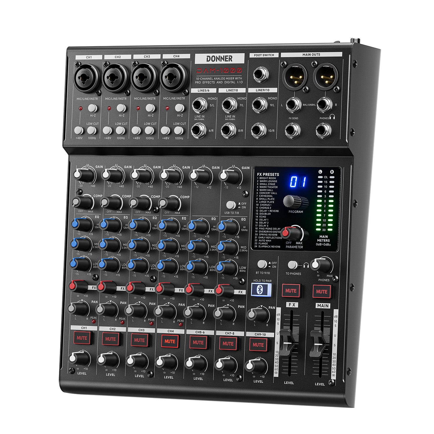 DONNER DAM1000 Audio Mixer