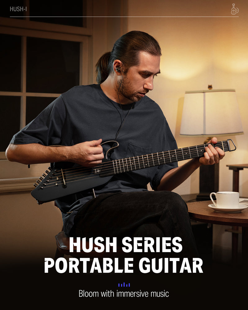 Donner HUSH™ I Acoustic-Electric Guitar Kit for Travel Practice