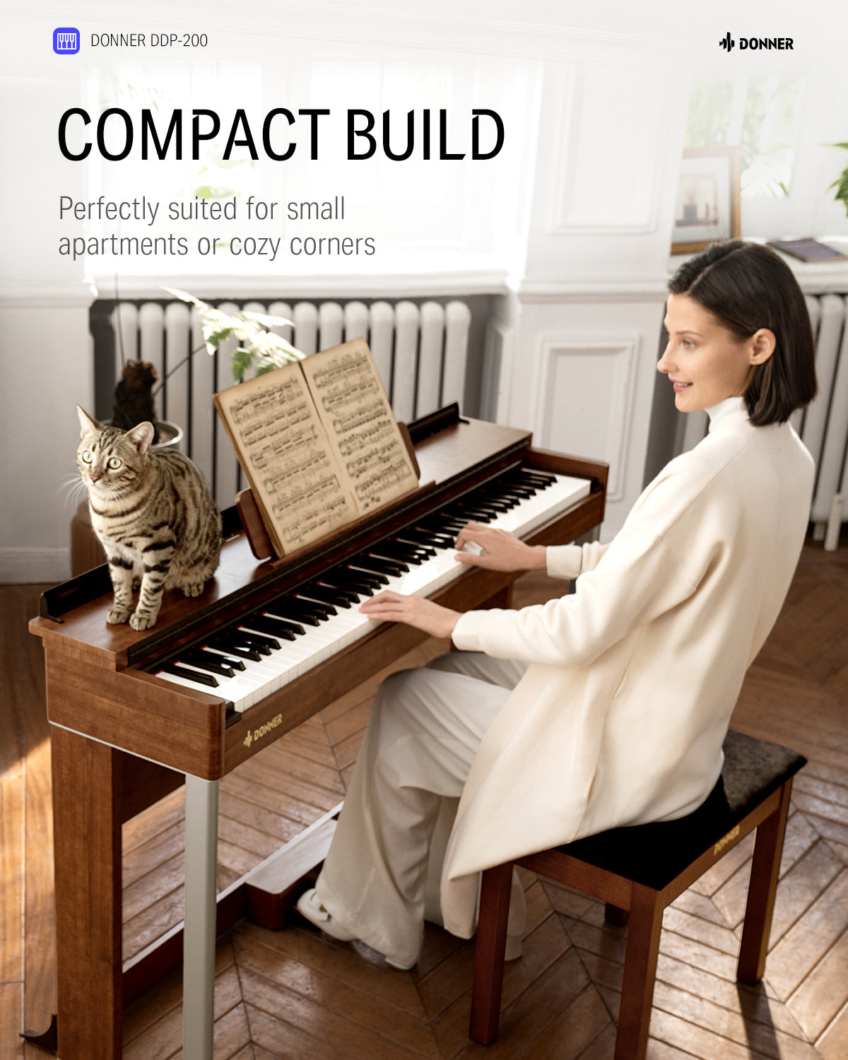 Donner DDP-200 Graded Hammer Action Digital Piano
