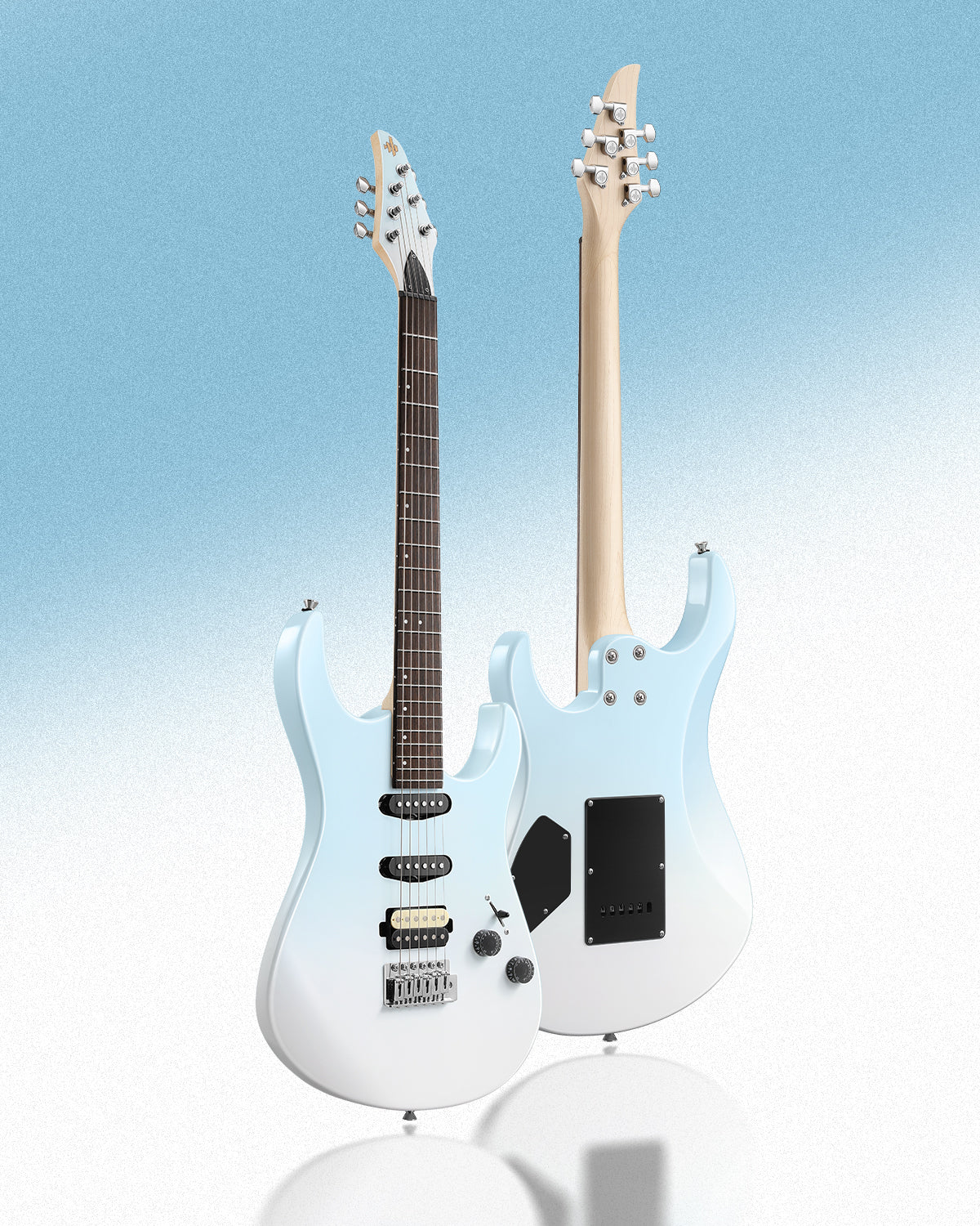 Donner DMT-66 Electric Guitar-Blue-White Gradient##