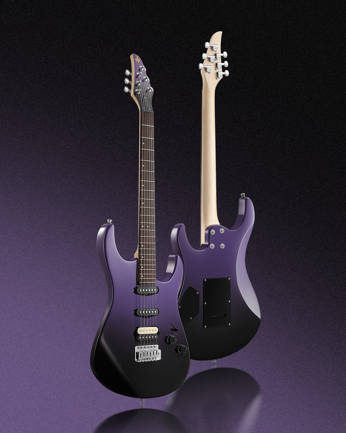 Donner DMT-66 Electric Guitar-Midnight-Purple Gradient##