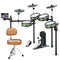 Donner DED-500 Electronic Drum Set 4-Drum 3-Cymbal with Industry Standard Mesh Heads, Moving HiHat, and Included BD Pedal