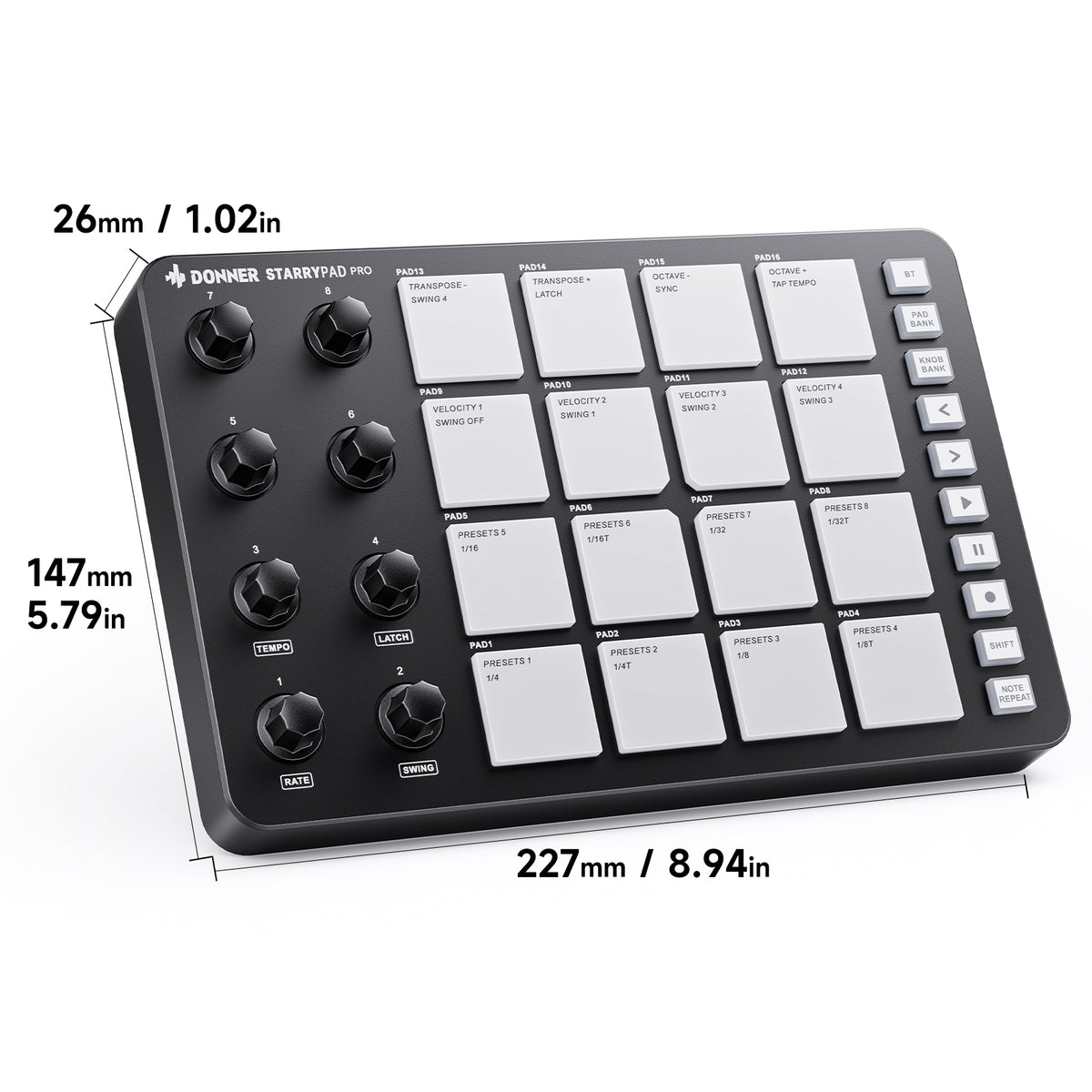 Donner STARRYPAD PRO MIDI Controller
