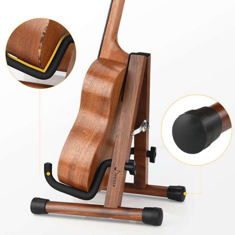 Donner DS-3U Original Wooden Ukulele, Mandolin,Violin Stand, Guitar Stand-Suitable for HUSH™ series