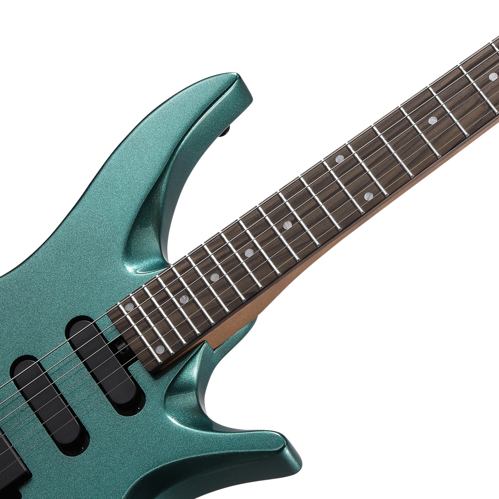 Donner HLX-500 Headless Electric Guitar-Green##