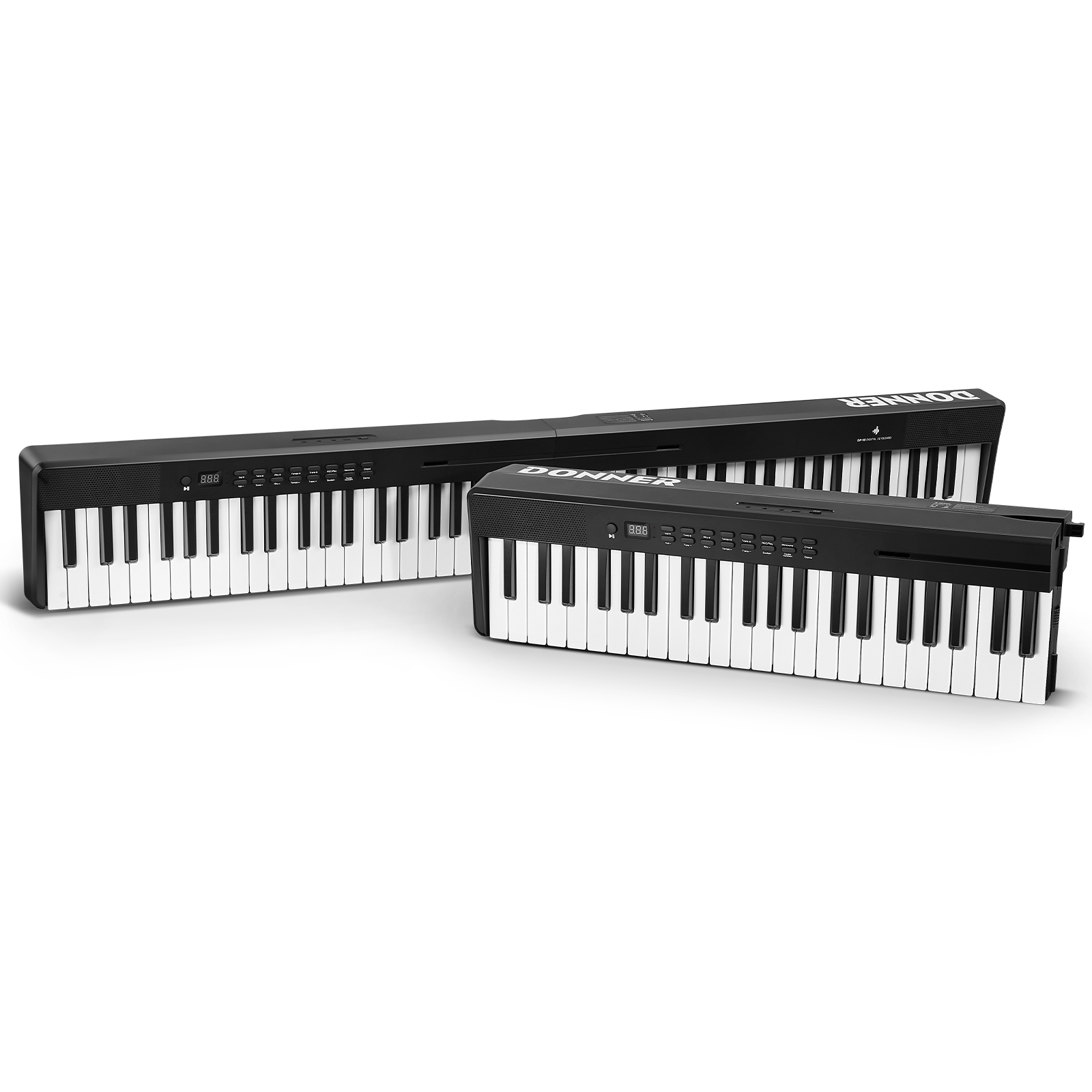 Donner DP-10 Bluetooth Foldable Portable Keyboard 88-Key Semi-Weighted with Bag