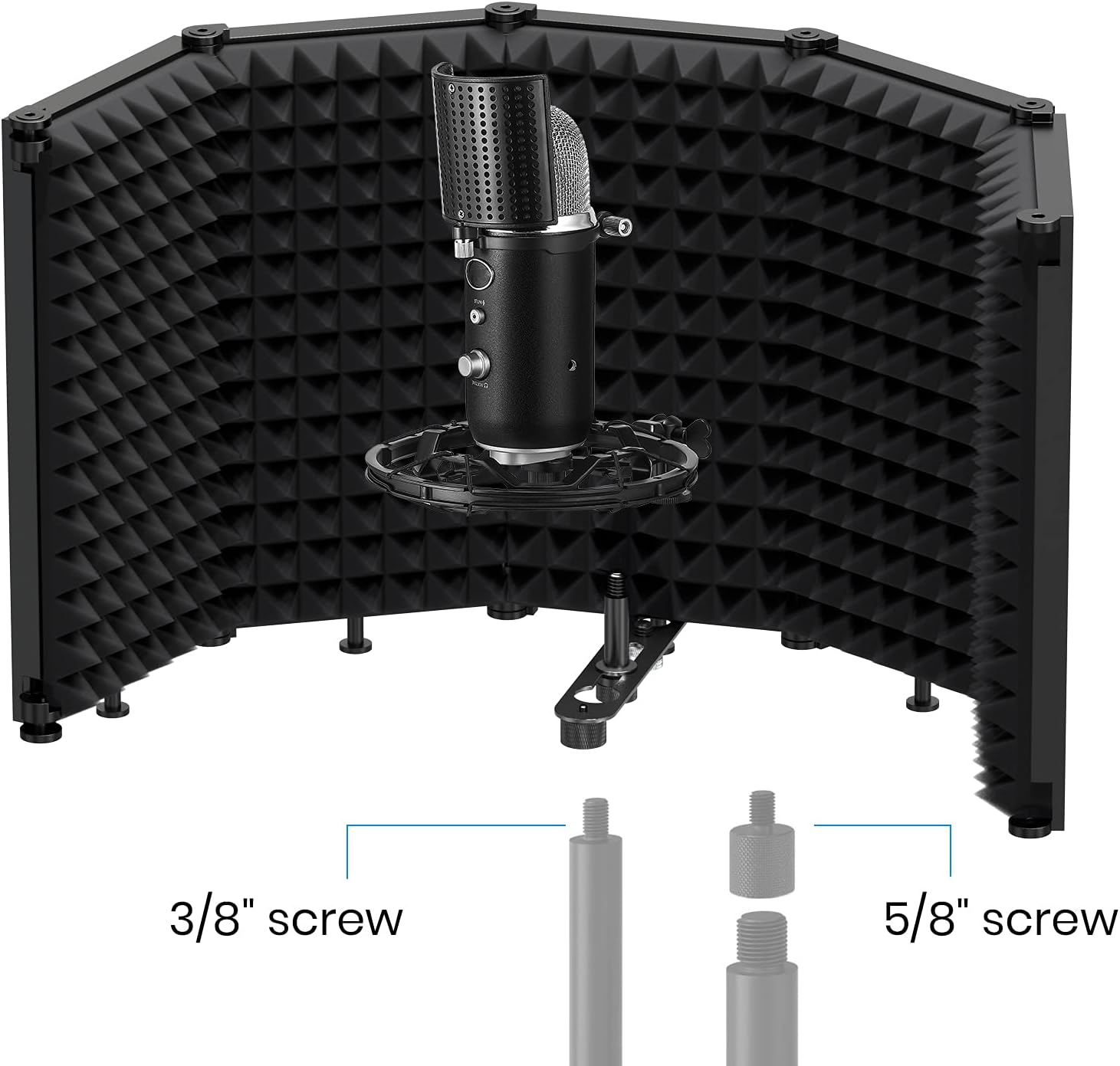 Moukey MPFBK5 Foldable Mic Shield