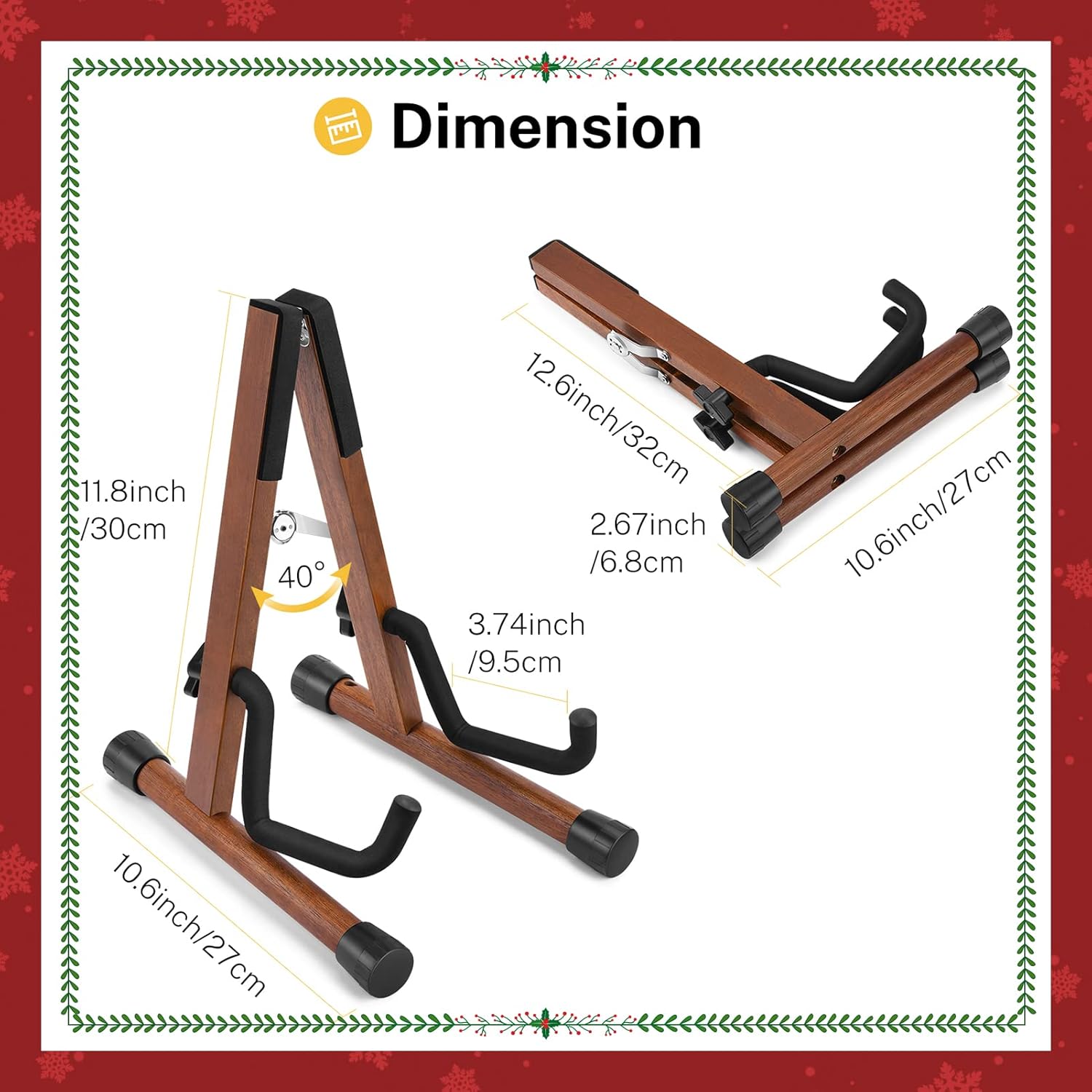 Donner DS-3U Wooden Guitar Stand for HUSH™