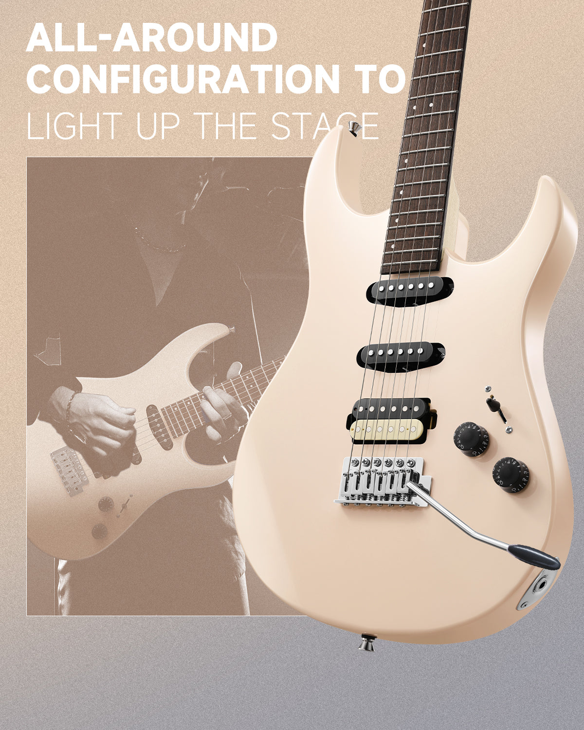 Donner DMT-66 Electric Guitar with Ceramic Single-Coil-Pink##