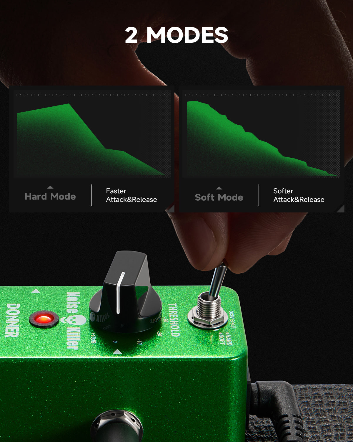 donner noise gate pedal Donner Noise Killer Noise Gate Pedal 2 Mode for Guitar/ Bass True Bypass
