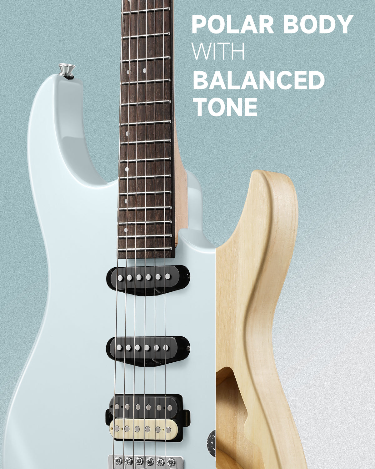 Donner DMT-66 Electric Guitar with Ceramic Single-Coil-Gray##