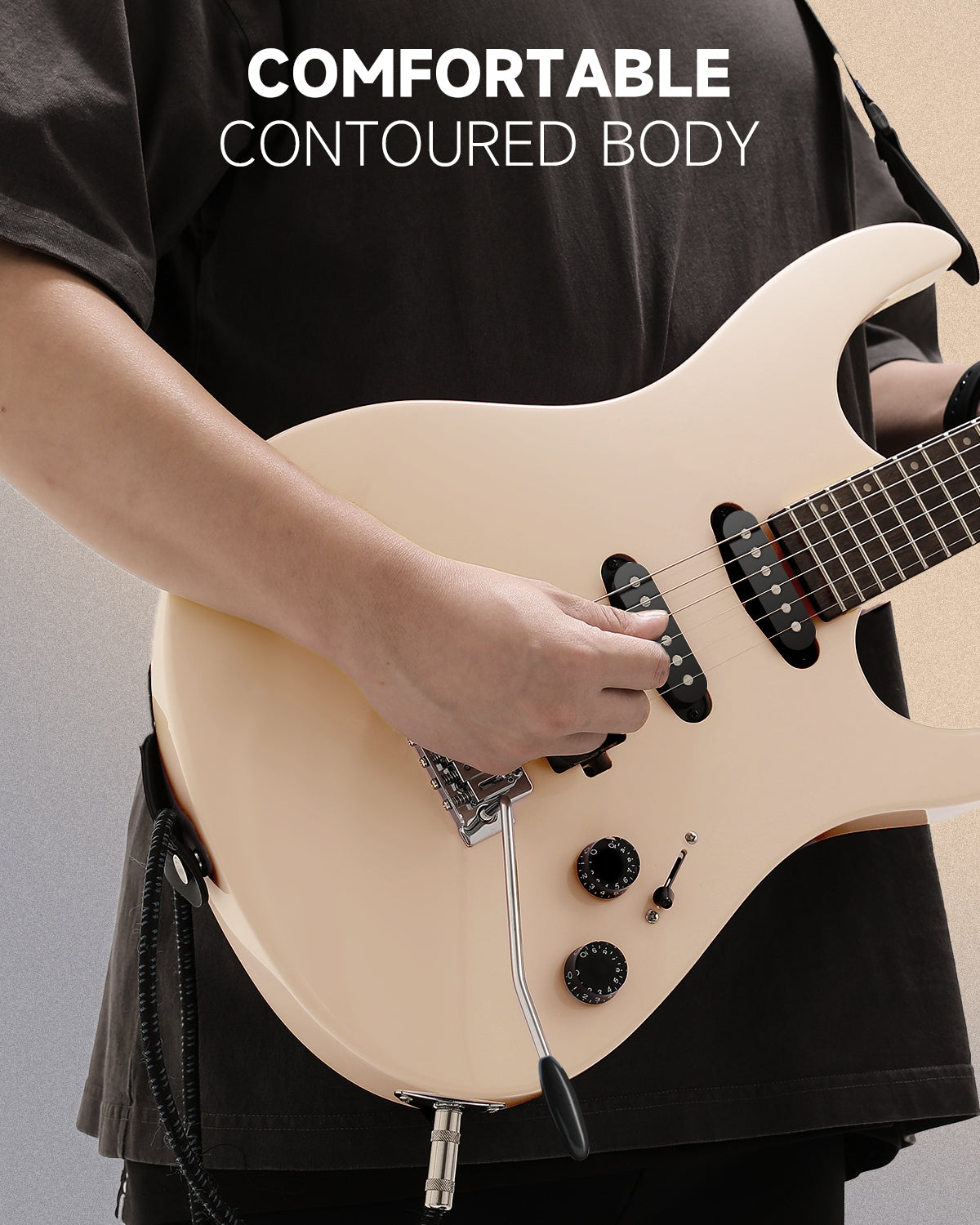 Donner DMT-66 Electric Guitar with Ceramic Single-Coil-Pink##