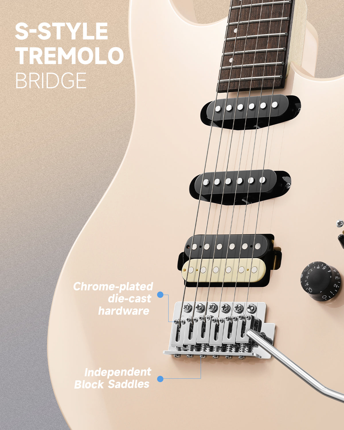 Donner DMT-66 Electric Guitar with Ceramic Single-Coil-Pink##