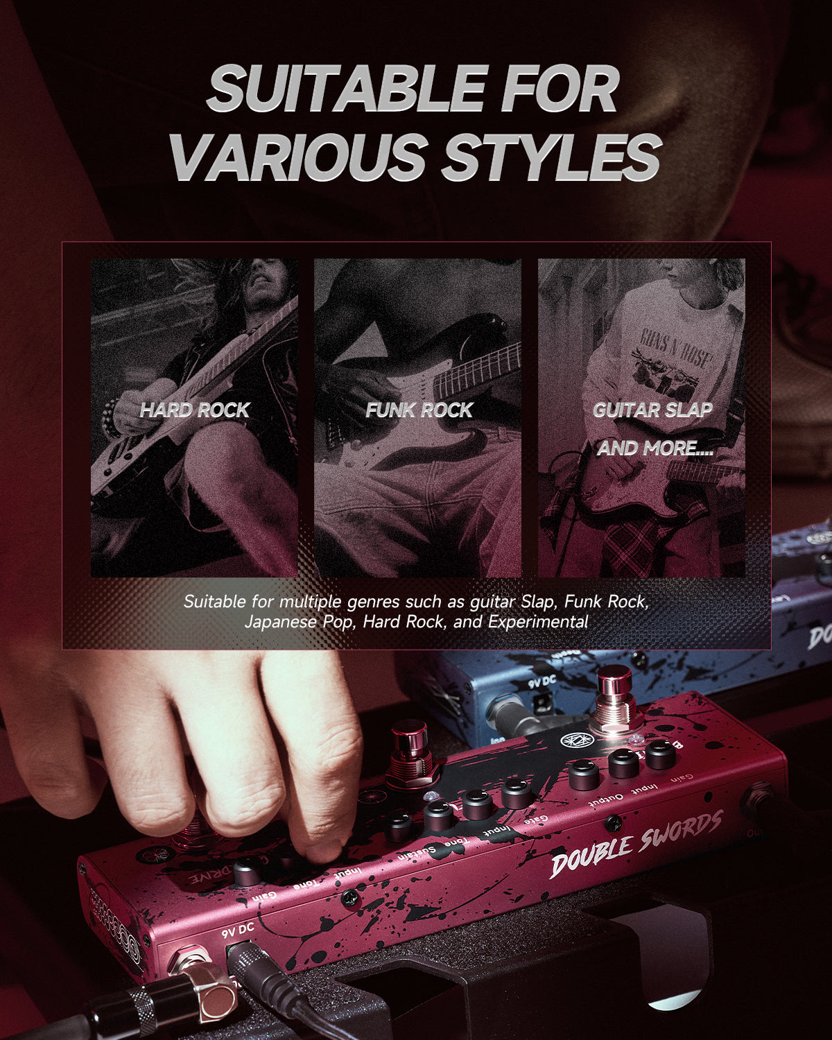 DONNER X MIYAVI Double Swords Pedal-Rage Breaker##