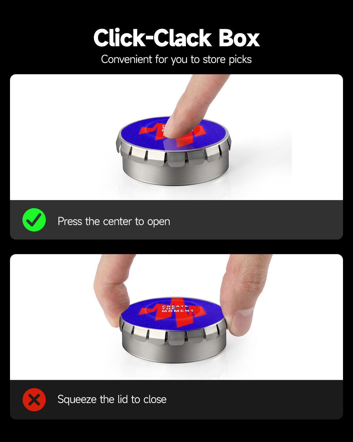 Donner Celluloid Guitar Picks 16 Pack Includes Thin, Medium, Heavy