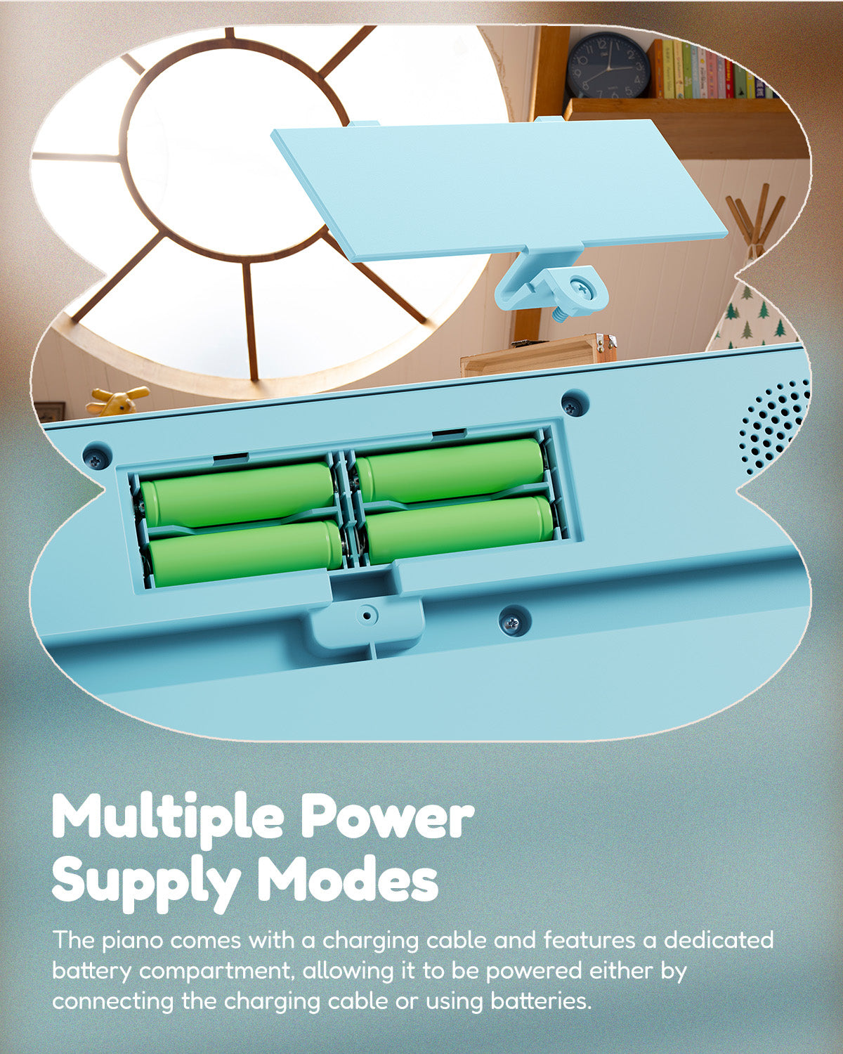 Eastar KIDO V-10 32keys Mini Digital Keyboard-Blue##