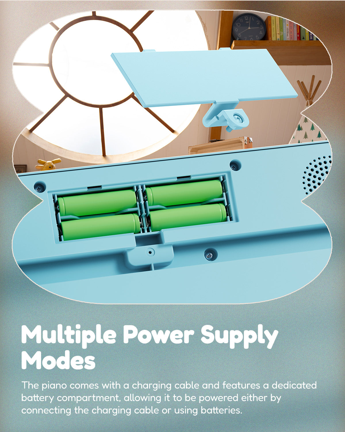 Eastar KIDO V-10 44 Keys Mini Digital Keyboard With Stand