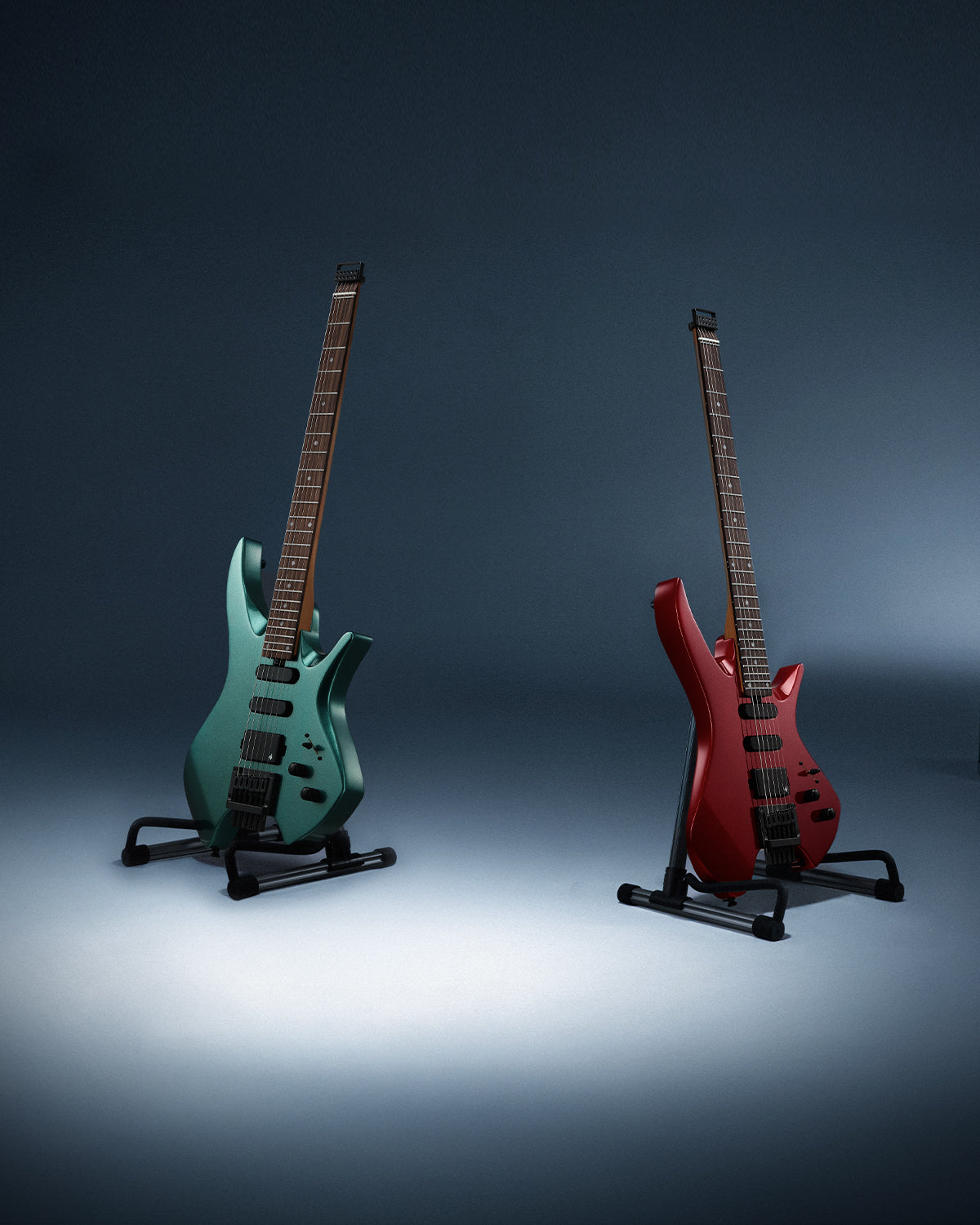 Donner HLX-500 エレキギター ケース付き Donner HLX-500 Headless Electric Guitar (NHL-500)