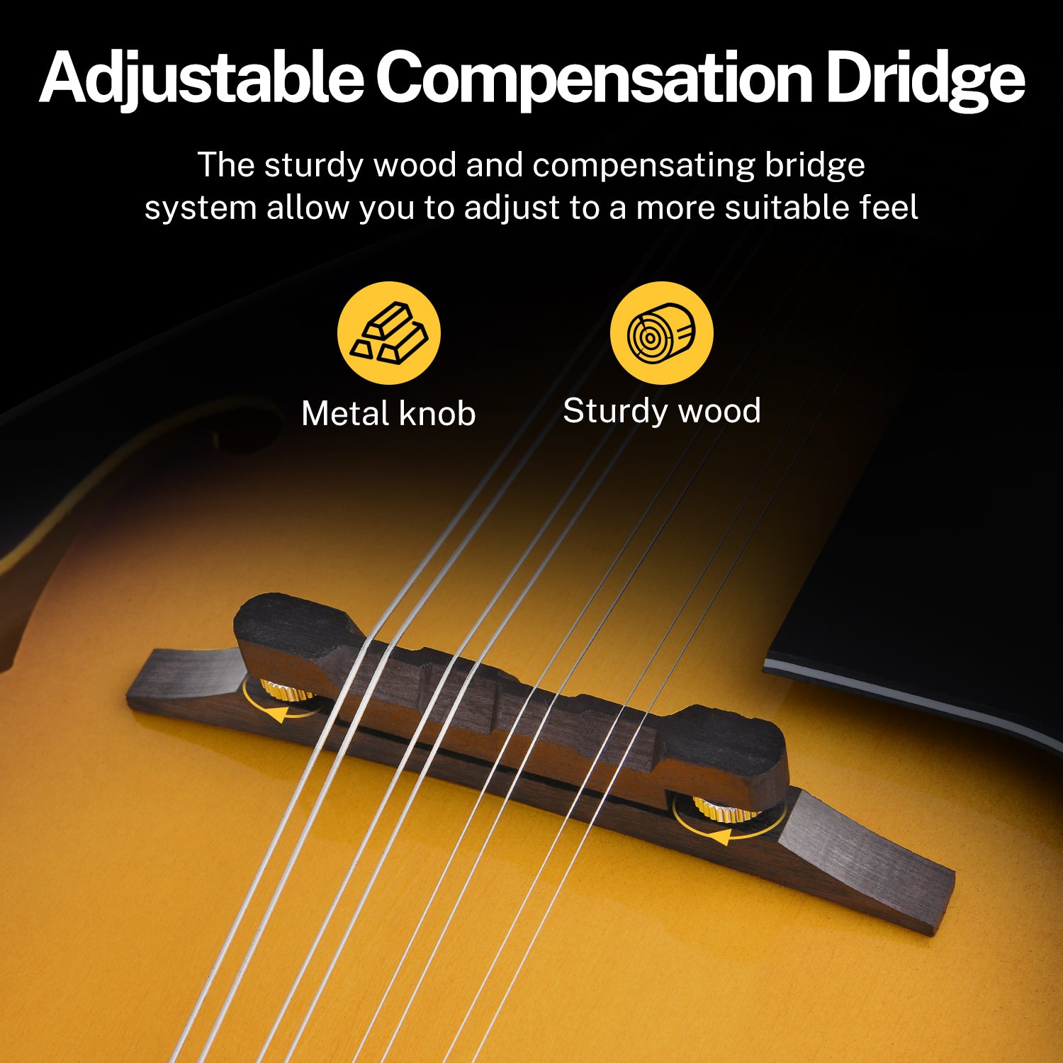 Donner DML-100B A Style Mandolin-Sunburst##