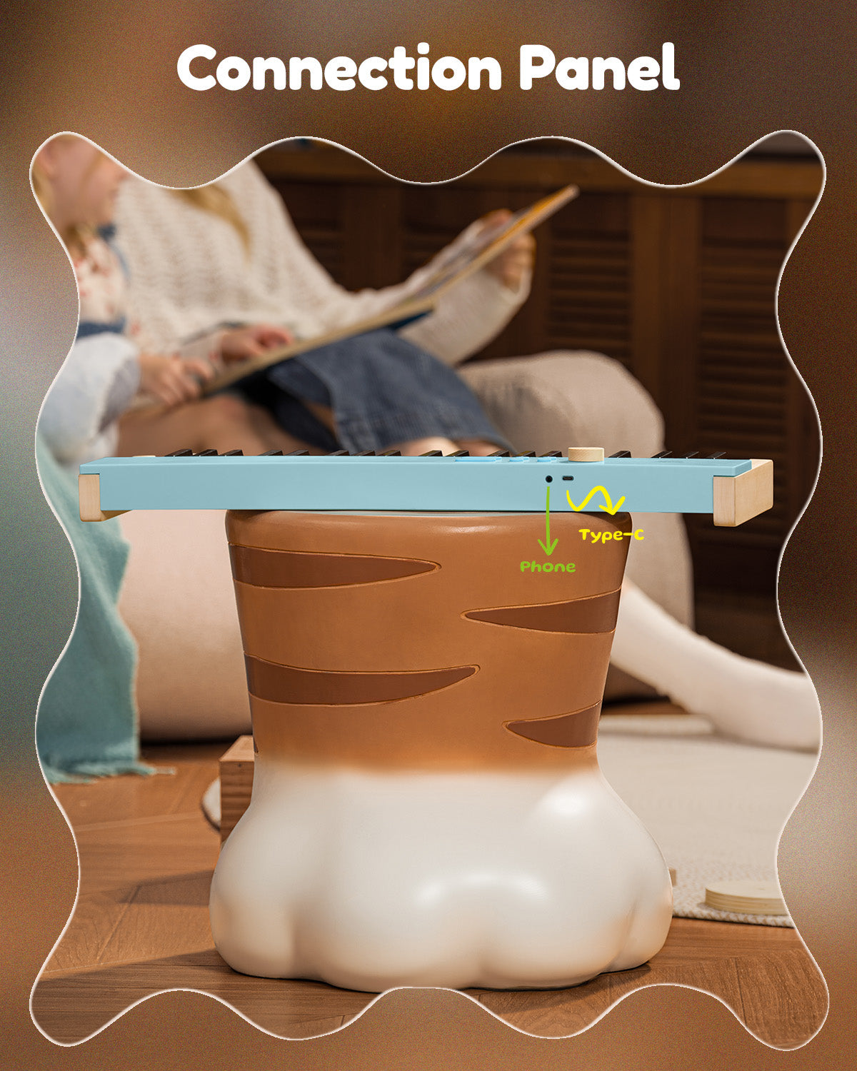 Eastar KIDO V-10 44 Keys Mini Digital Keyboard With Stand