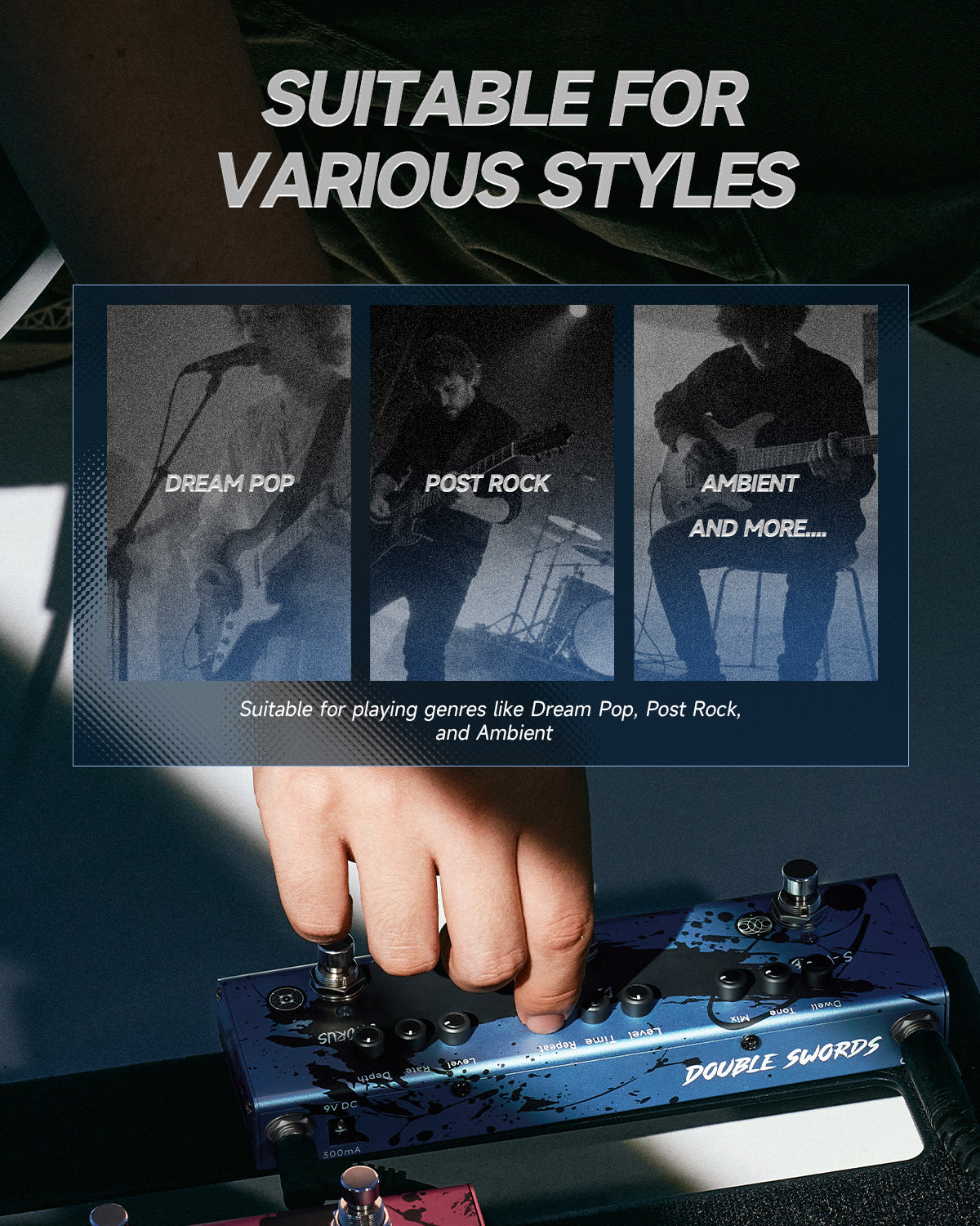 DONNER X MIYAVI Double Swords Pedal