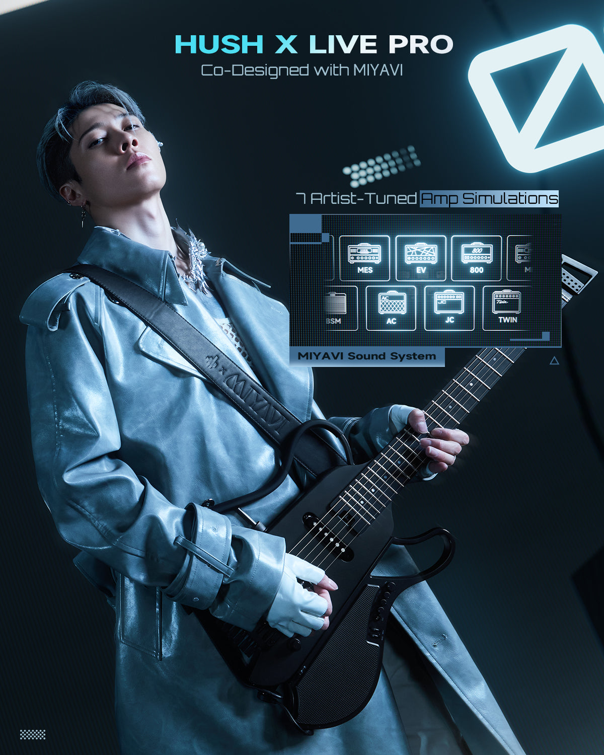 【PRE SALE】Donner HUSH X LIVE PRO GUITAR X MIYAVI - July 15th in Stock