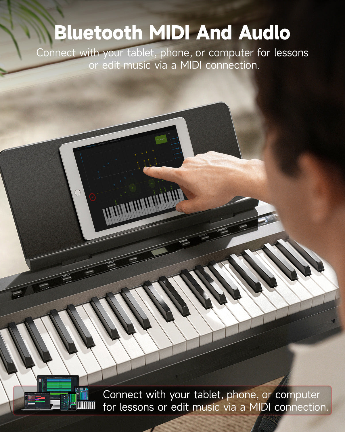 DEP-16 Portable Digital Piano-Piano with Stand##