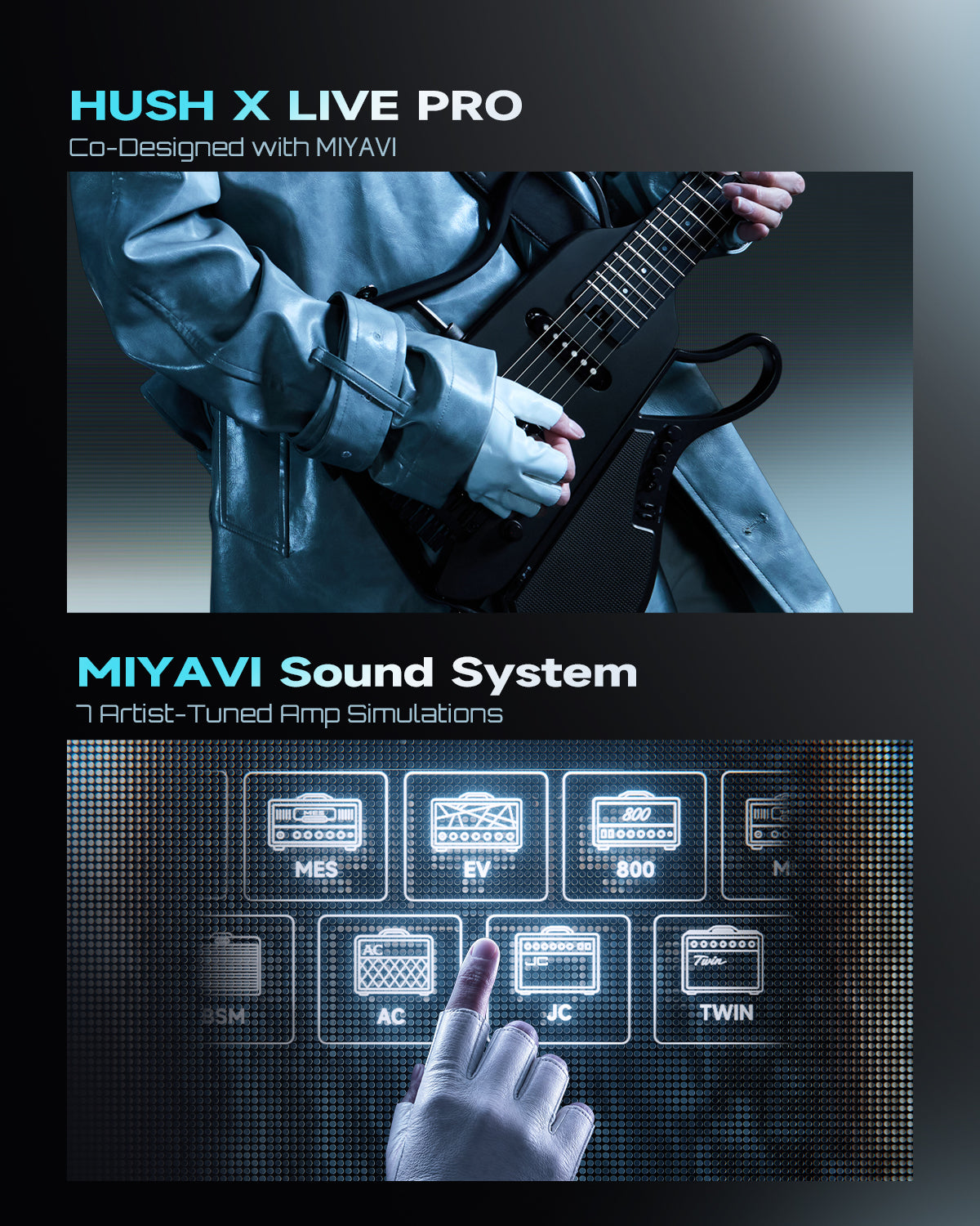 Donner HUSH™ X LIVE Guitar MIYAVI Edition