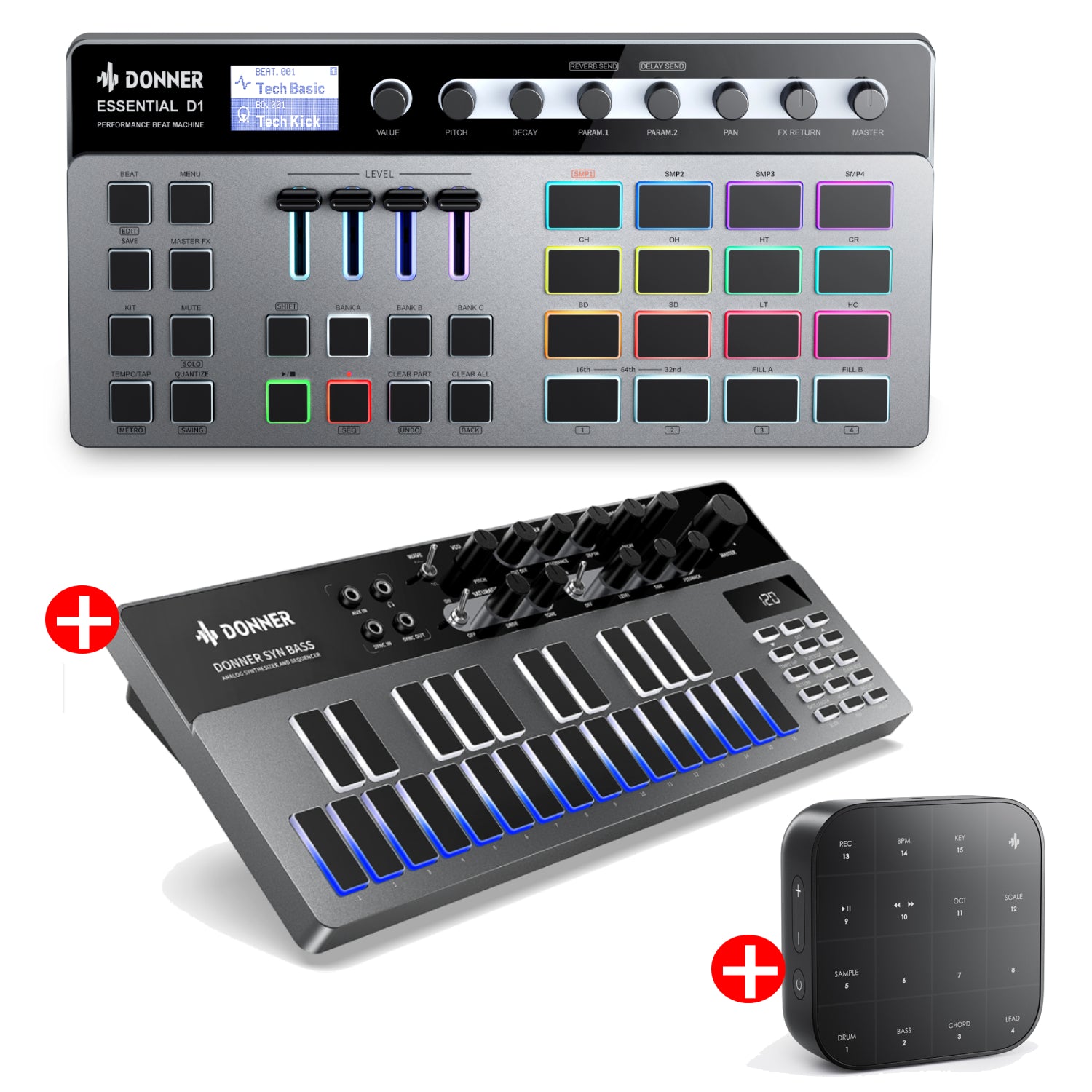 Donner Essential B1 Analog Bass Synthesizer & Sequencer