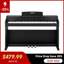 Donner DDP-100 88 Key Weighted Hammer Action Upright Digital Piano for Beginners Black/White