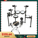 Donner DED-200 Electronic Drum Set 5-Drum 3-Cymbal 450-Sound with Headphones/Drum Throne