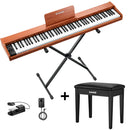 Donner DEP-1S 88 Key Velocity-Sensitive Digital Piano with X-Stand for Beginner