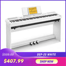 Donner DEP-20 88 Key Weighted Digital Piano with Furniture Stand & 3-Pedal