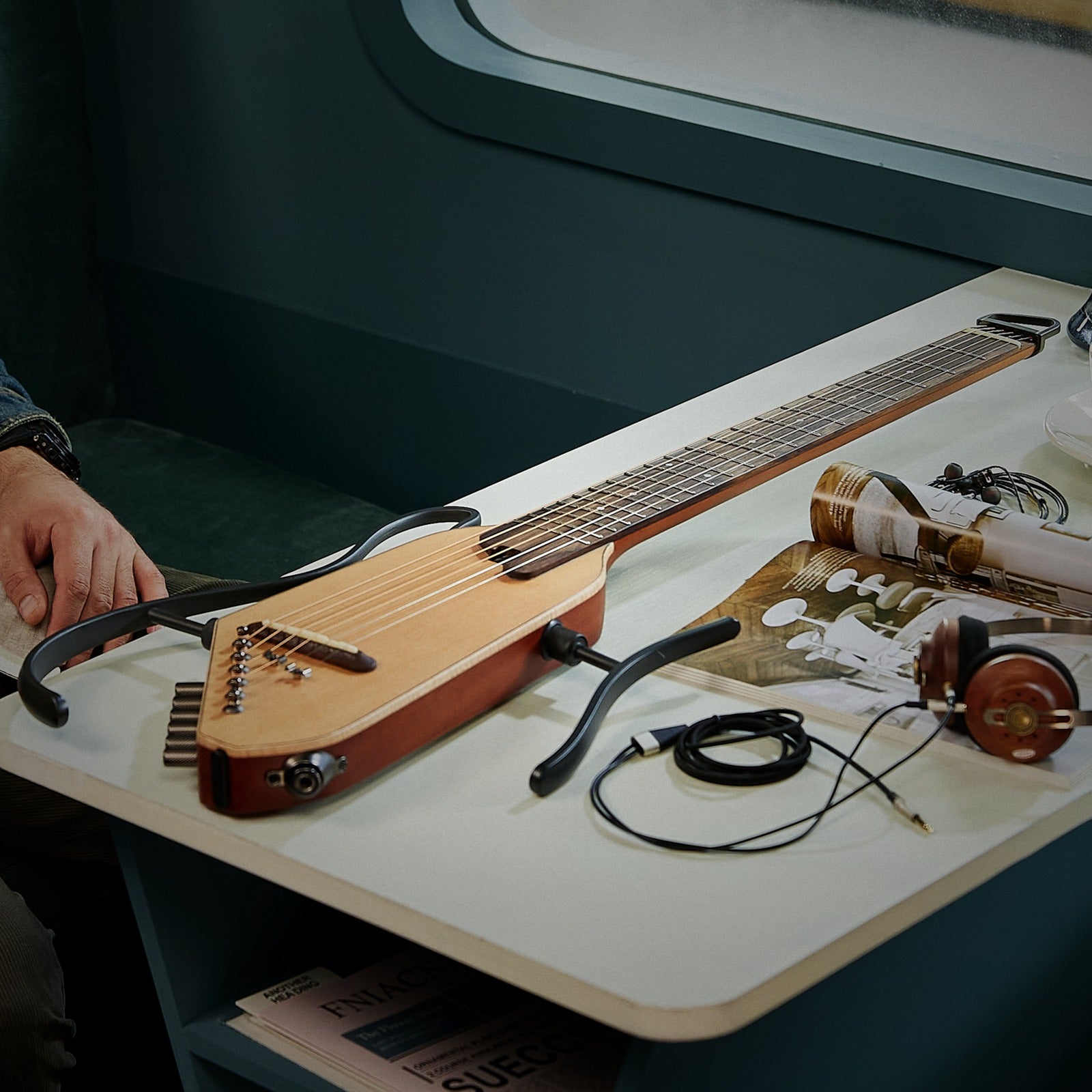 HUSH-I PRO Acoustic-Electric Travel Guitar with Sound