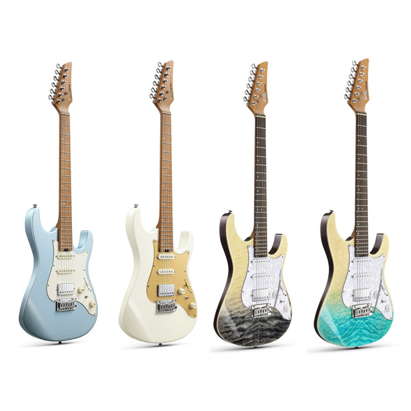 Donner DST-550 39-inch ST Electric Guitar HSS Pickup Solid Double-Cut Poplar Body