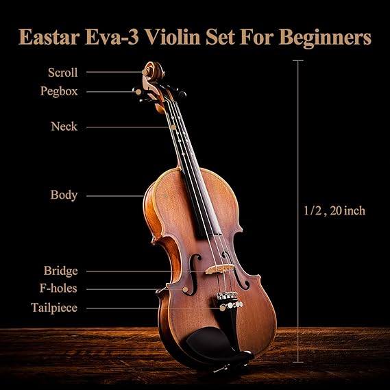 Eastar EVA-3 4/4 Beginner Violin Set Matte Fiddle