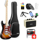 Donner DST-152 39-inch ST Electric Guitar Kit HSS w/Coil Split Pickup Including AMP