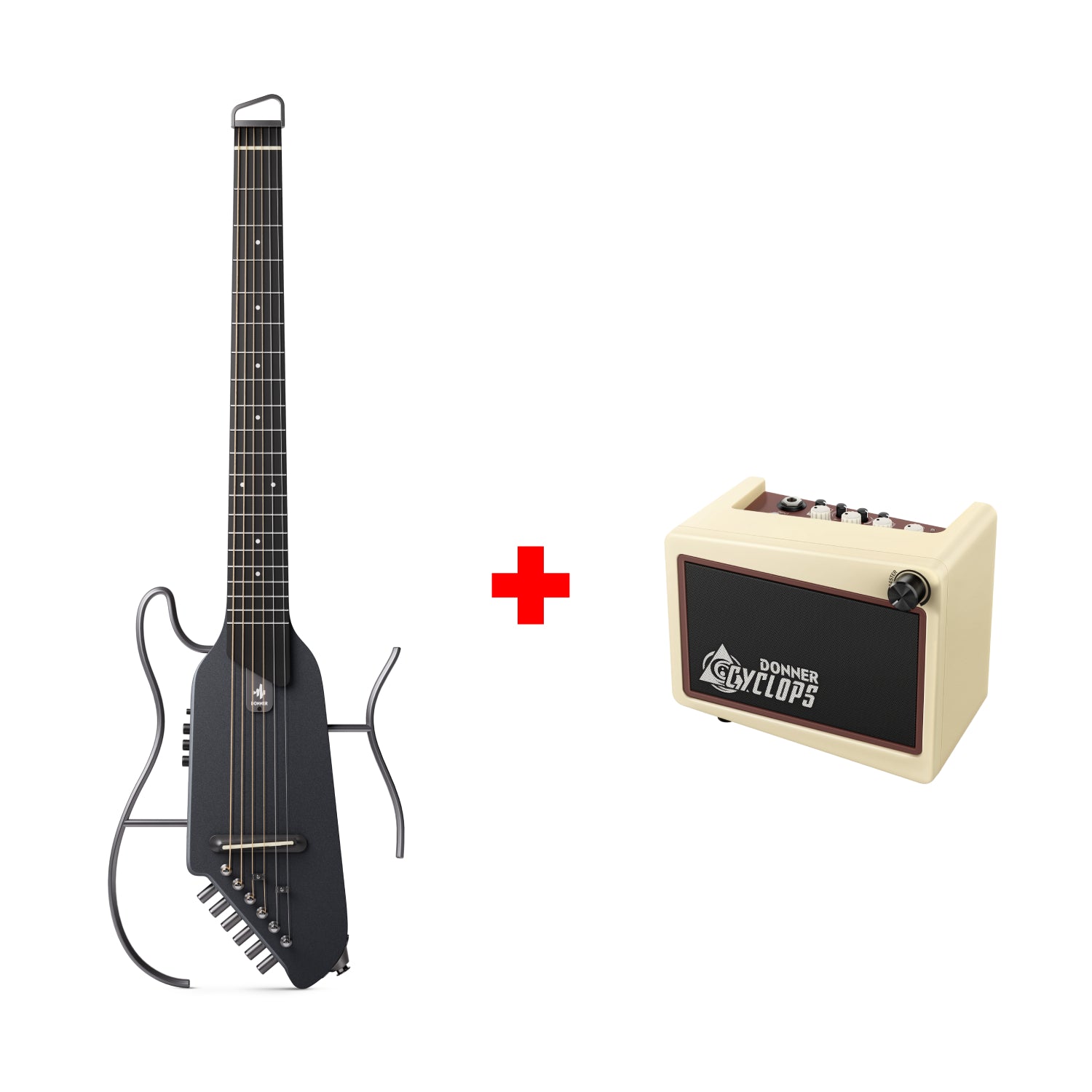 Donner HUSH™ I Acoustic-Electric Travel Guitar