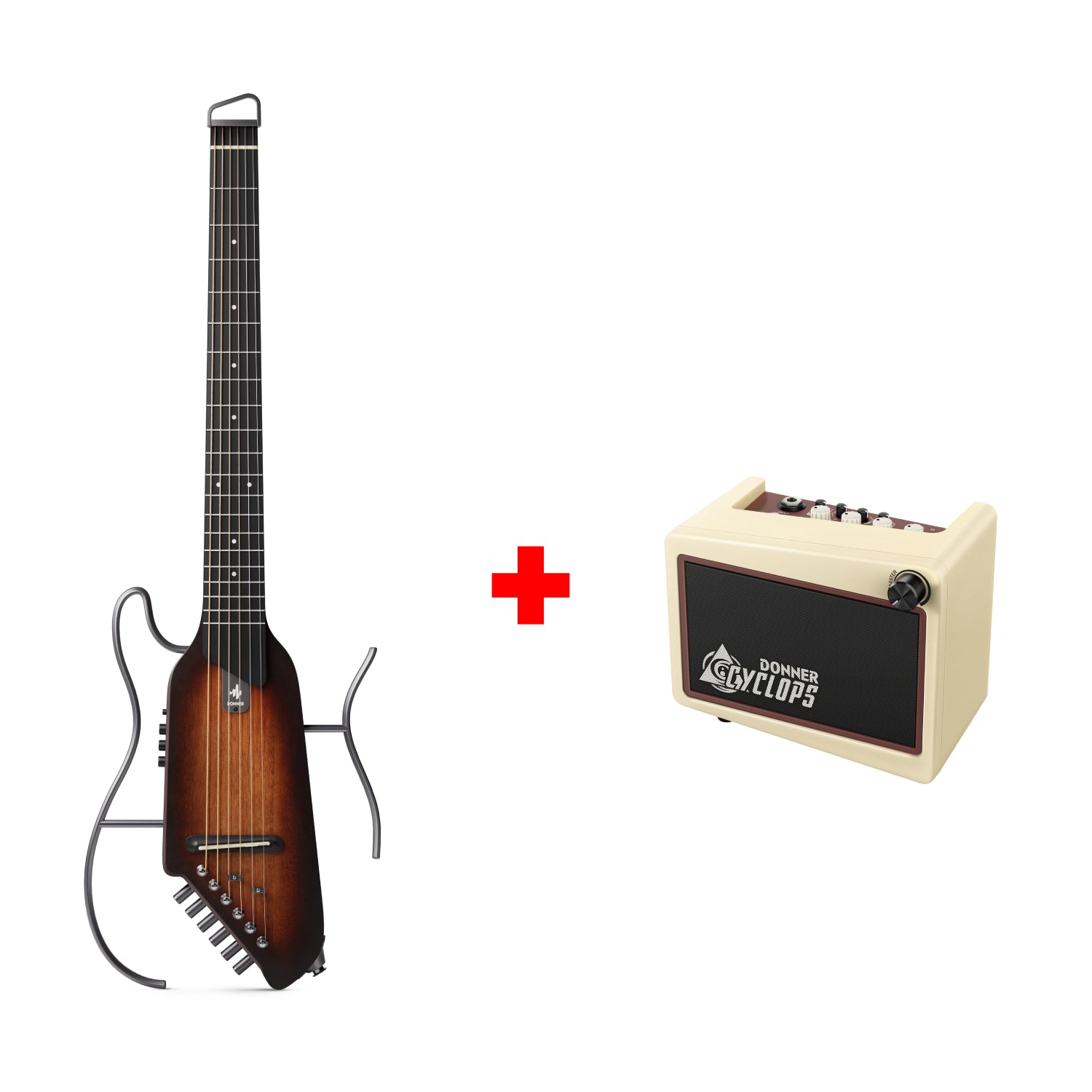 Donner HUSH™ I Acoustic-Electric Travel Guitar