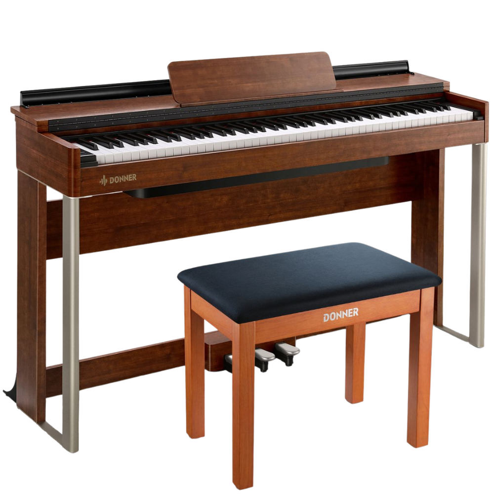 DDP-200 Wooden 88 Key Weighted Upright Digital Piano Donner