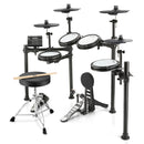 Donner DED-200X Electronic Drum Set 5-Drum 4-Cymbal 450-Sound with Drum Throne/Headphone