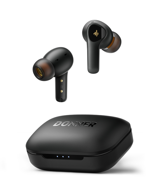 Donner Dobuds ONE Active Noise Canceling ANC True Wireless TWS Earbuds-Black##