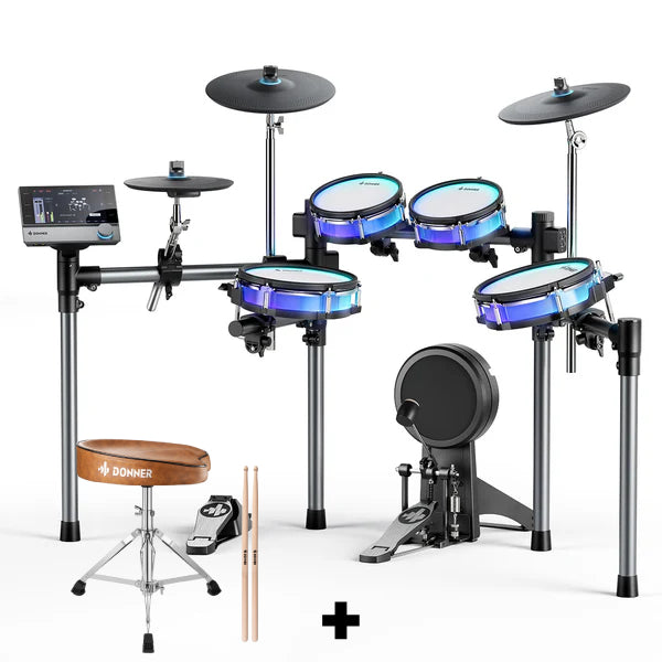 Donner BackBeat Electronic Drum Set 8-Pcs with 1100+ Sounds