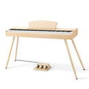 Donner DDP-80 Wooden Style 88 Key Weighted Digital Piano with Stand & Triple Pedals