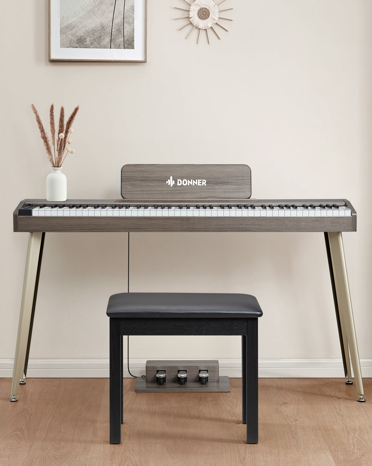 Donner 88 Key Digital Piano Keyboard for Beginner, DDP-60
